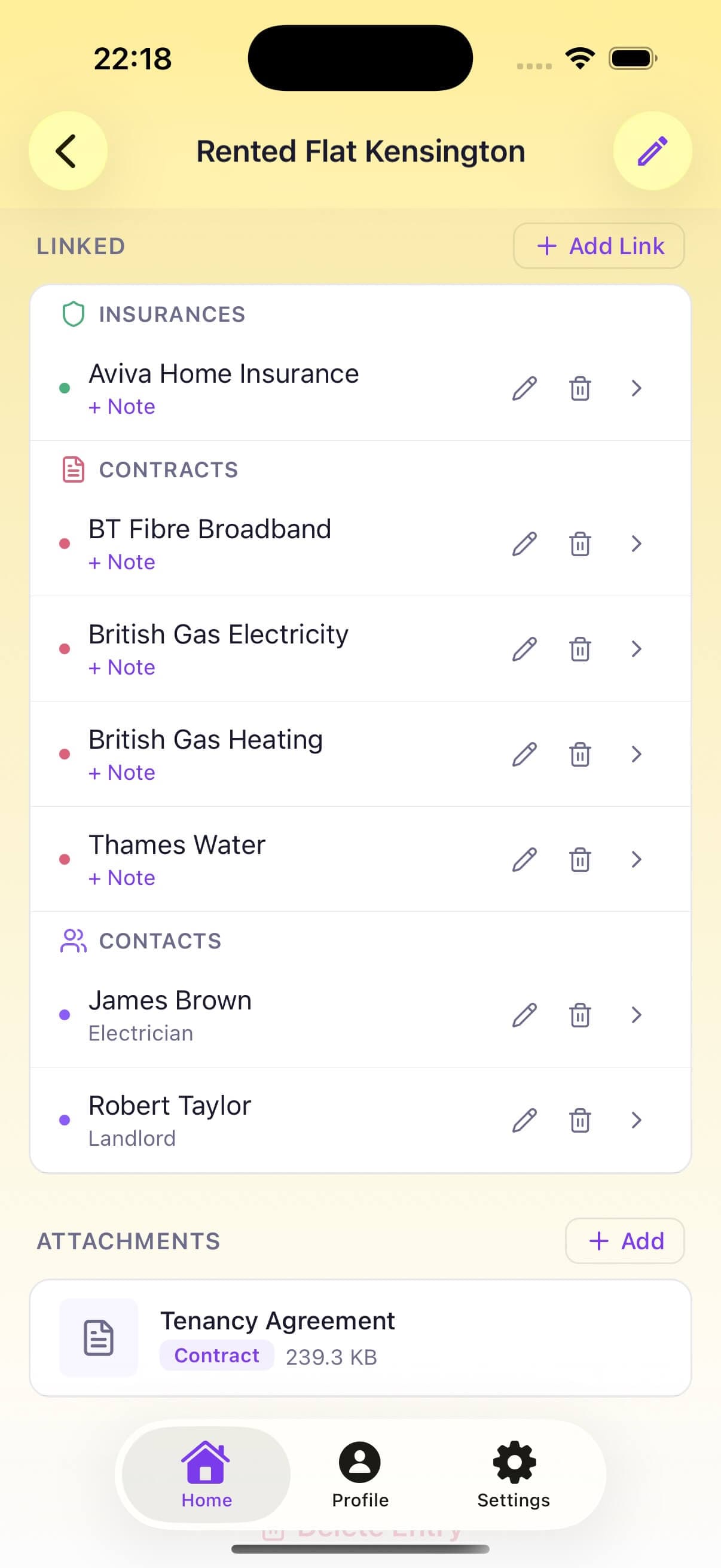 Rental apartment use case